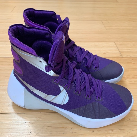nike hyperdunk purple basketball shoes